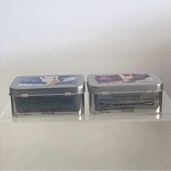 Set of 2 STRICTLY PROFESSIONAL Bobby Pins EMPTY Tin Holders - Picture 6 of 16